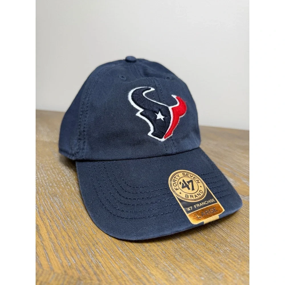 47 Brand Houston Texans Navy Blue NFL Baseball‎ Cap Large NEW WITH TAG
